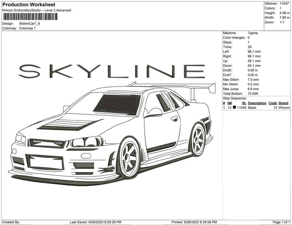 Skyline Car