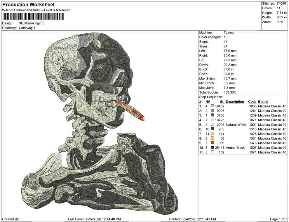 Skull Smoking