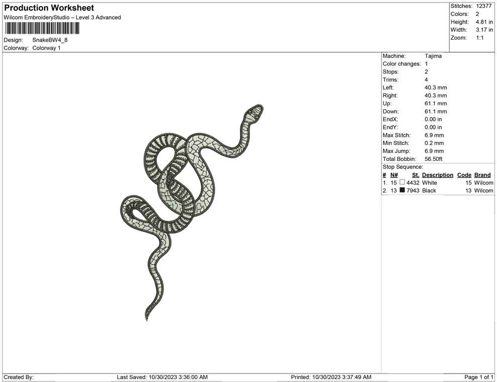Snake BW