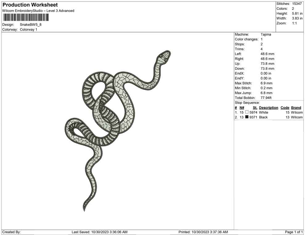 Snake BW