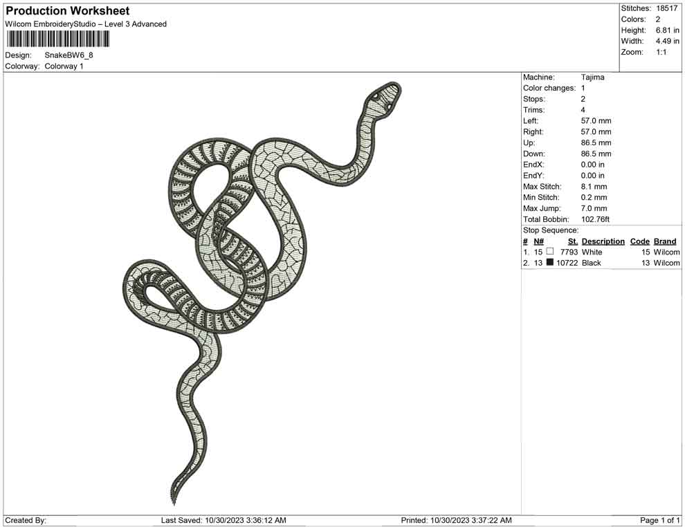 Snake BW