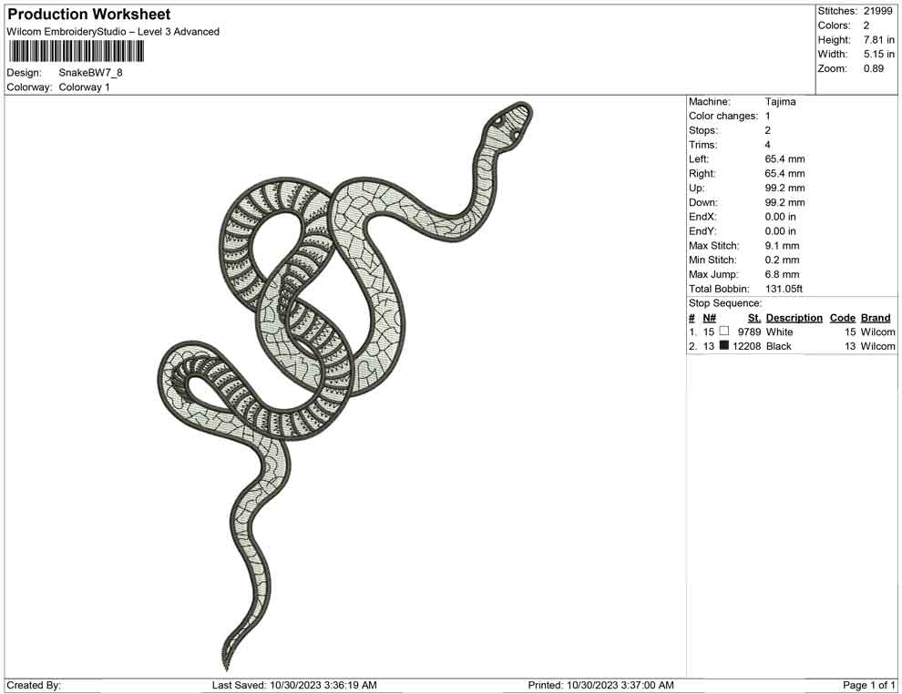 Snake BW