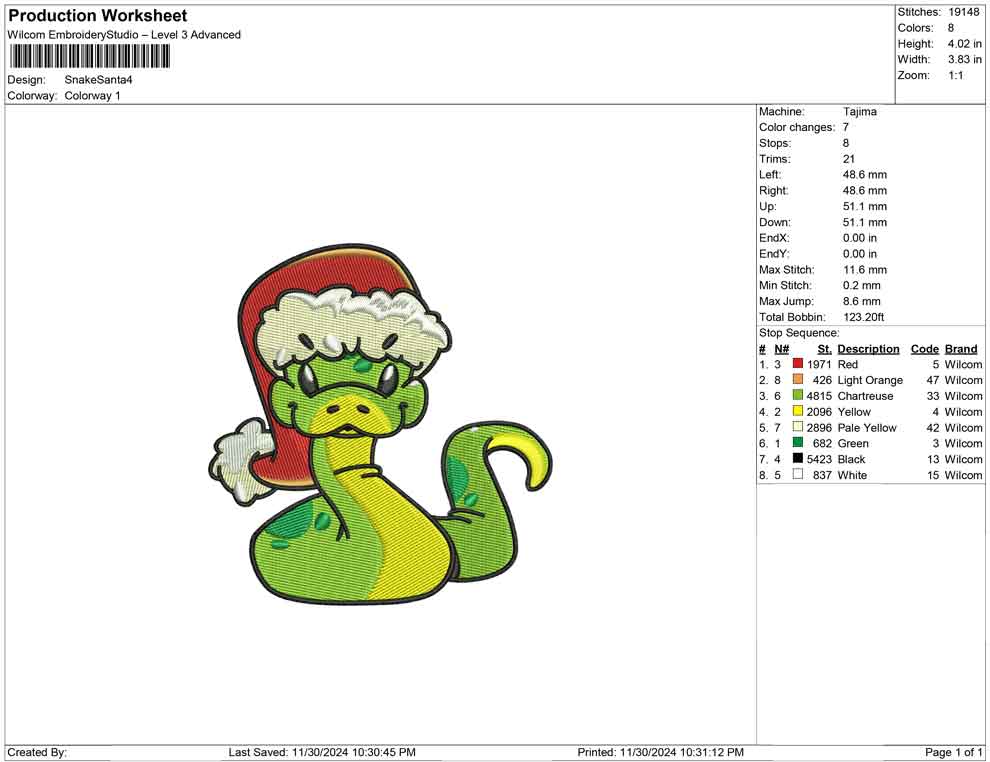 Snake Santa