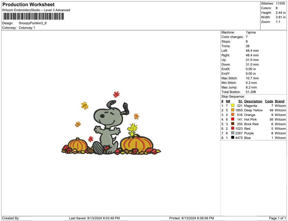 Snoopy Pumkin