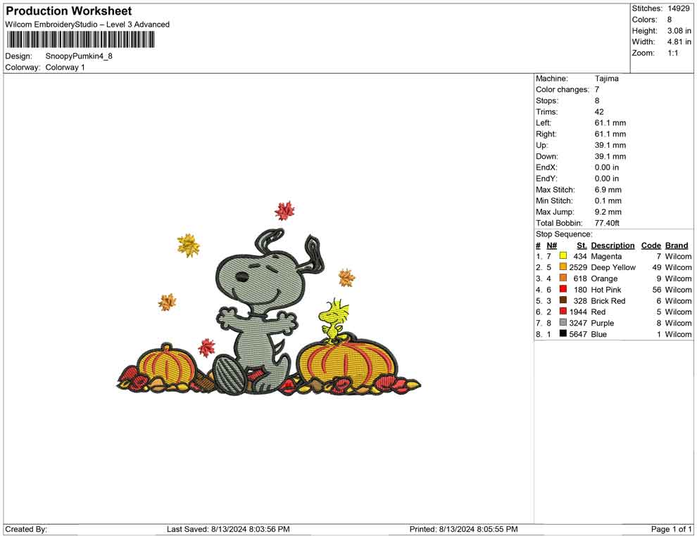 Snoopy Pumkin