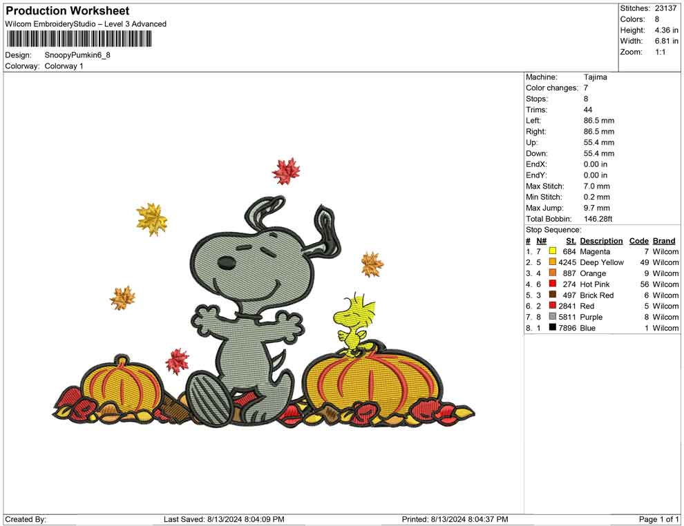 Snoopy Pumkin