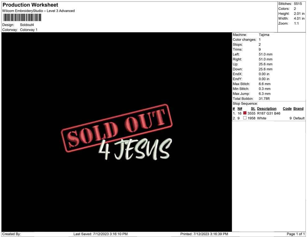 Sold out jesus