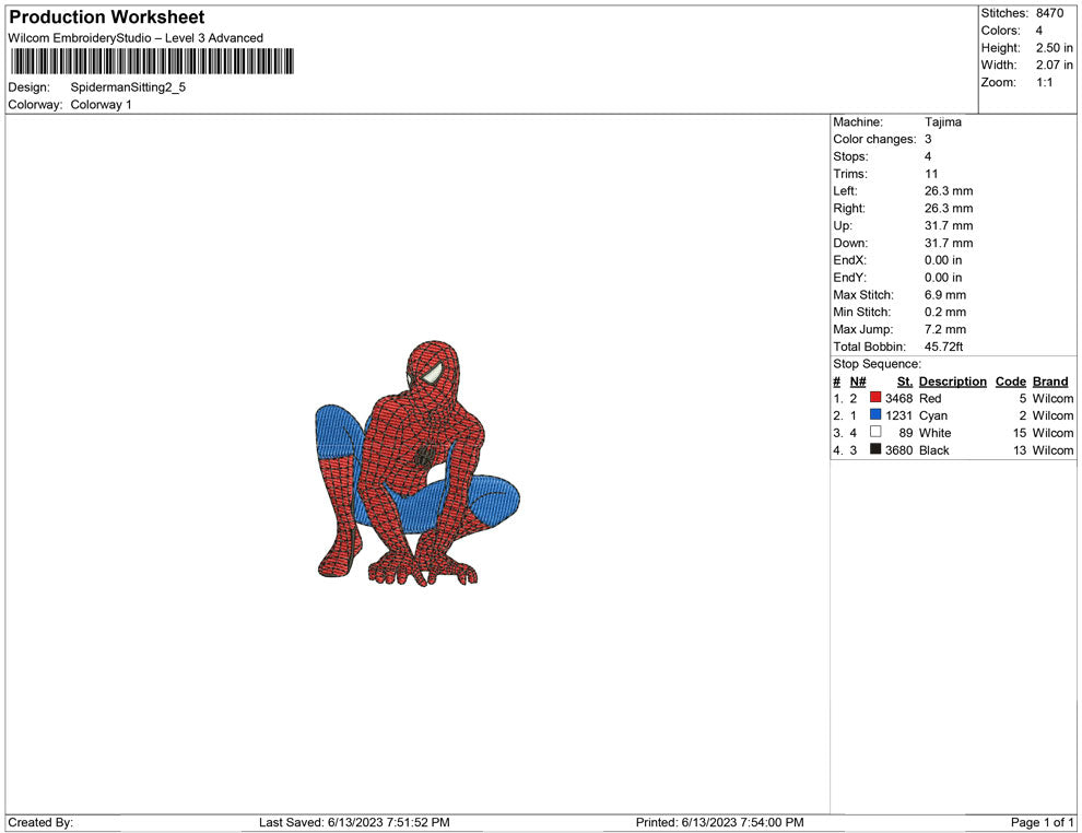 Spiderman Sitting