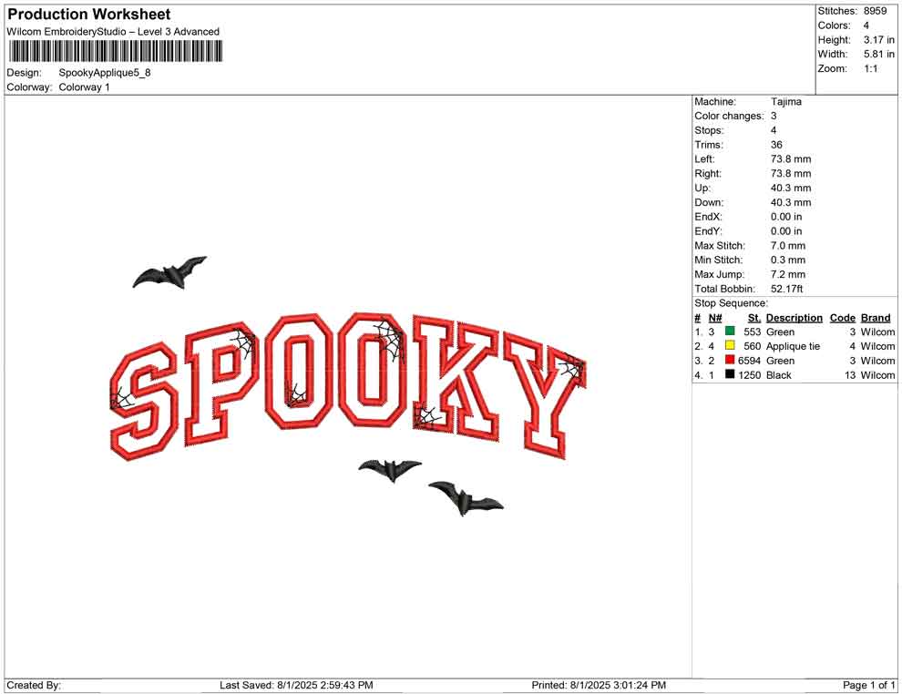 Spooky Applique