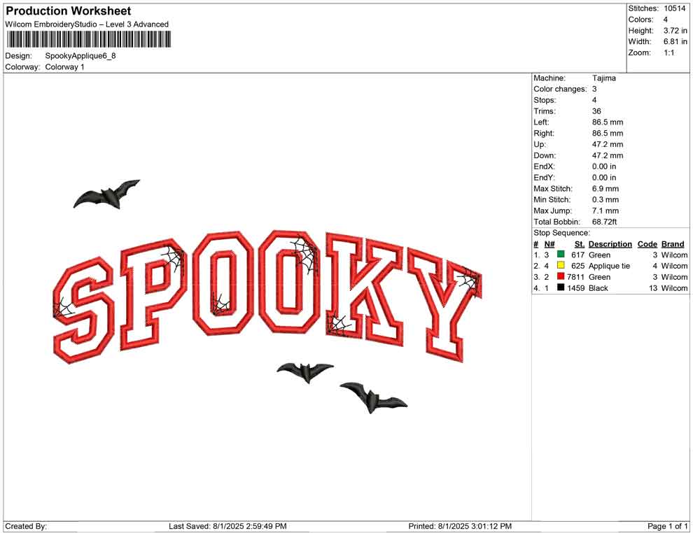 Spooky Applique