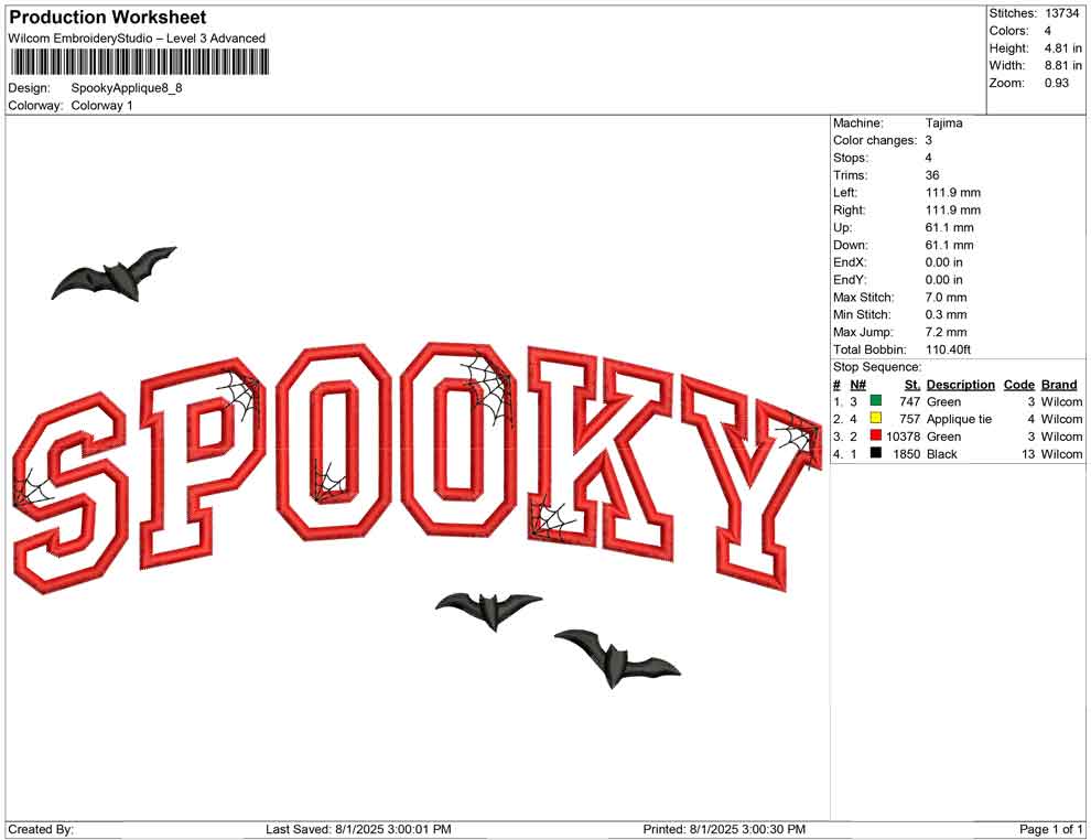 Spooky Applique