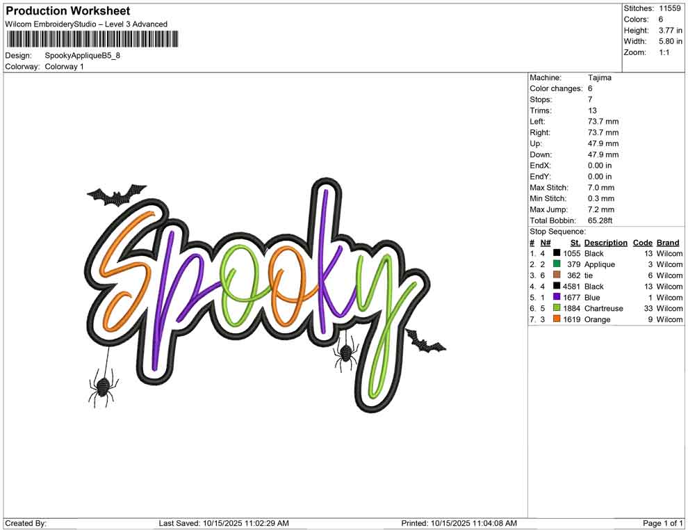 Spooky Applique B
