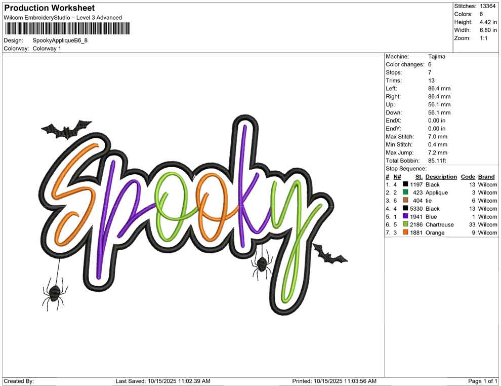 Spooky Applique B