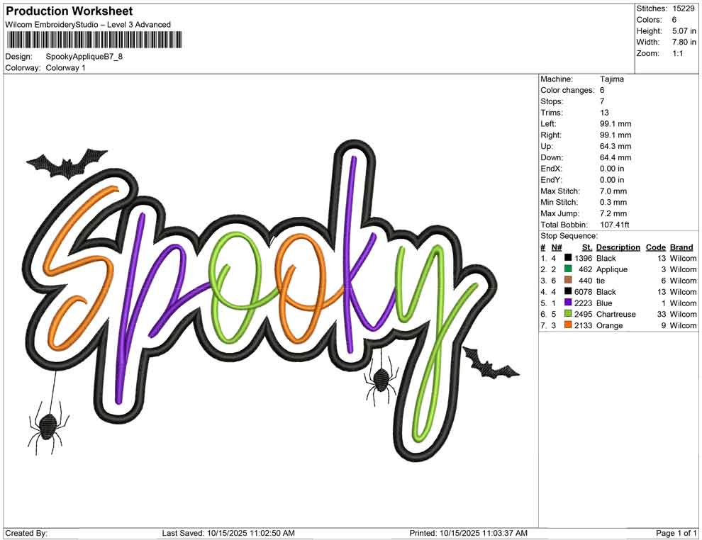 Spooky Applique B