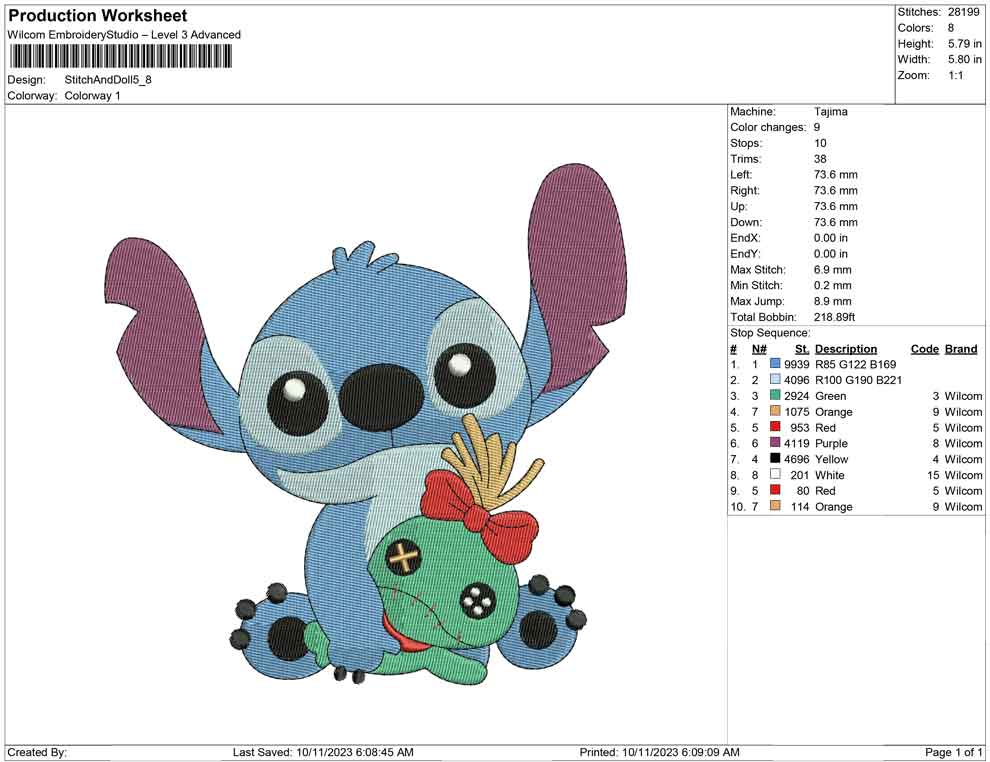 Stitch And doll