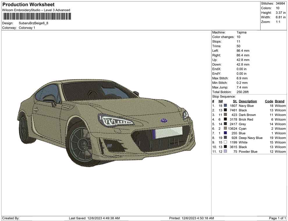 Subaru Brz Beige