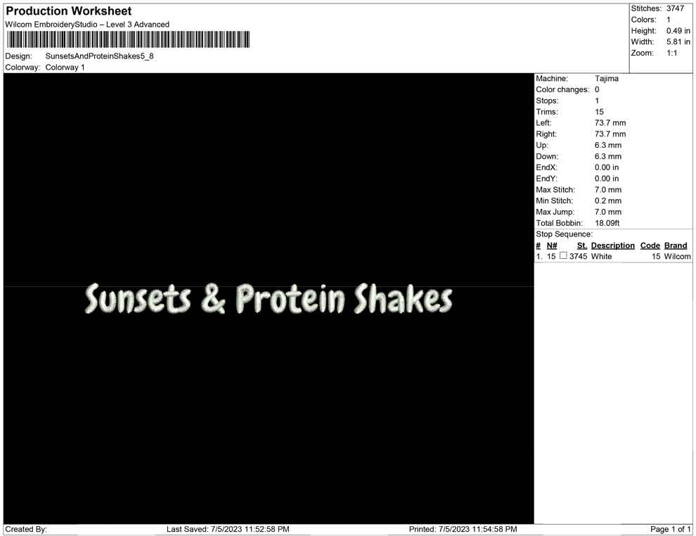 Sunset and Protein