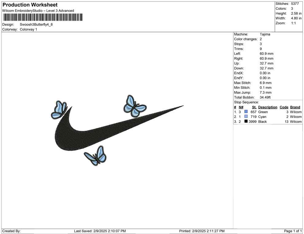 Swoosh 3 Butterfly