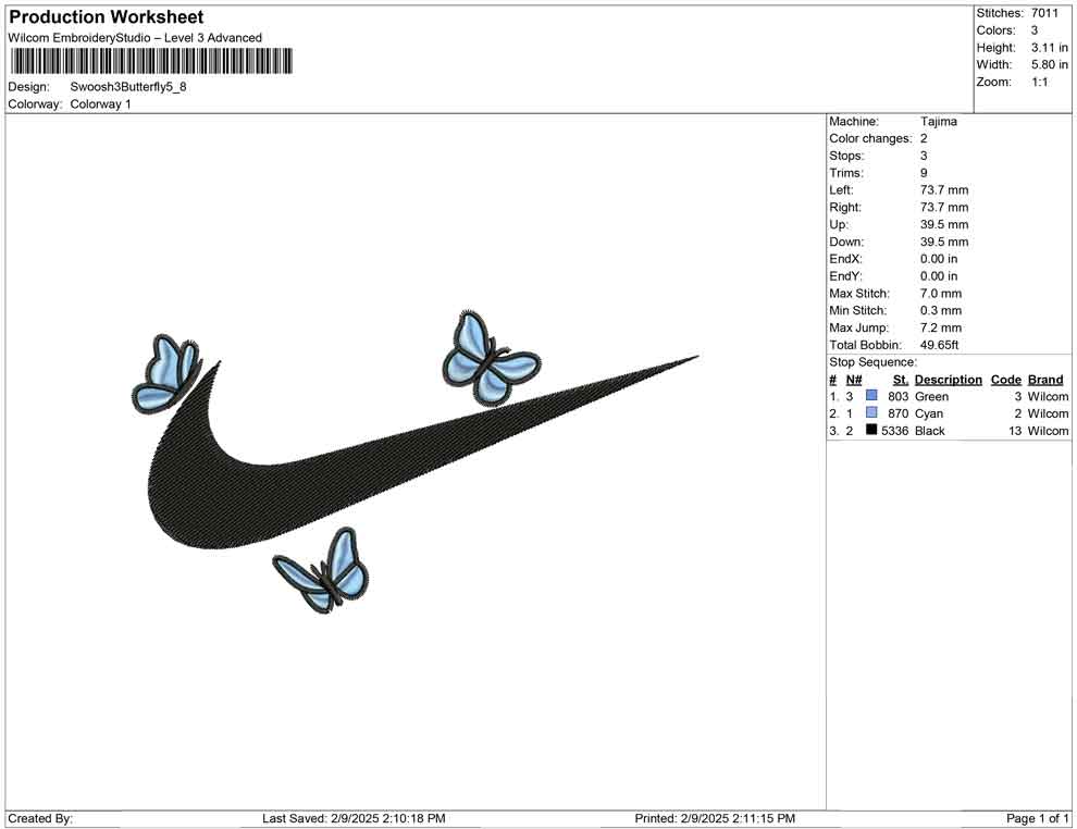 Swoosh 3 Butterfly