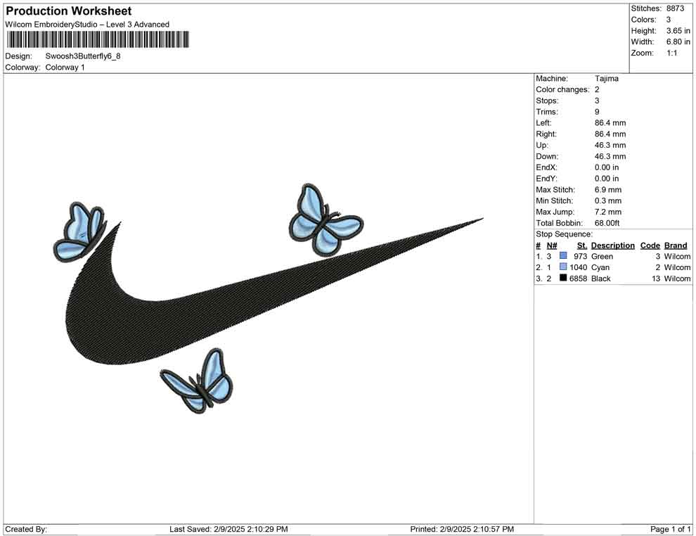 Swoosh 3 Butterfly