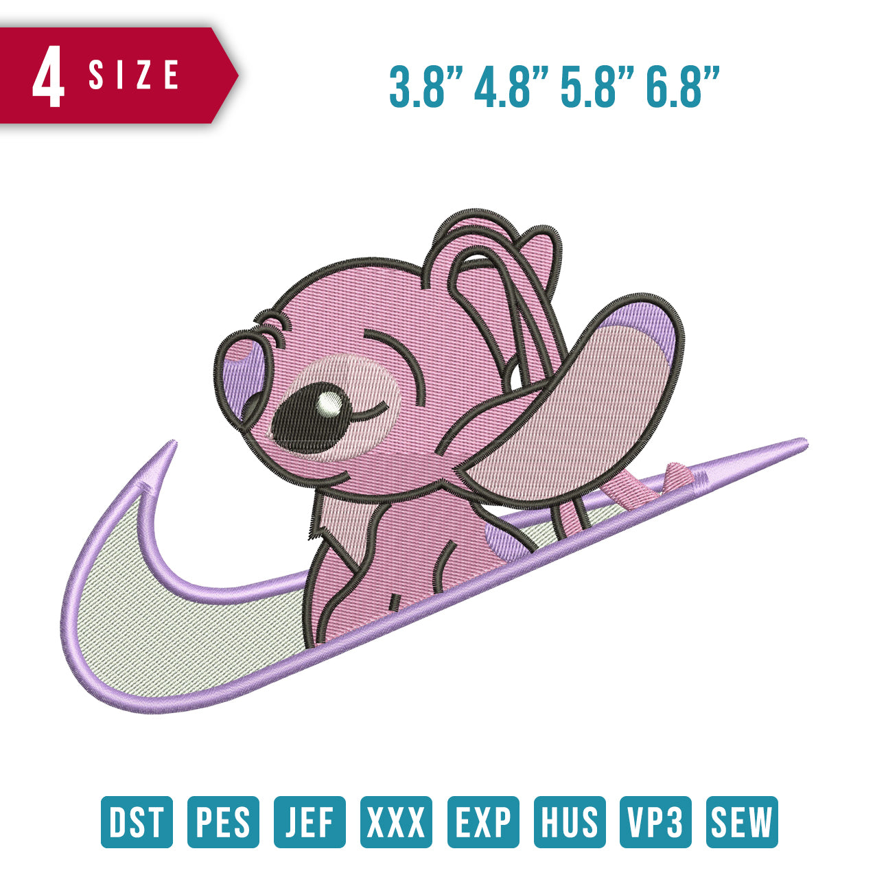 Swoosh Angel Stitch Behind