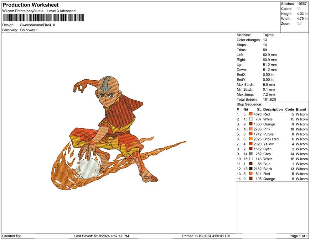 Swoosh Avatar Fire