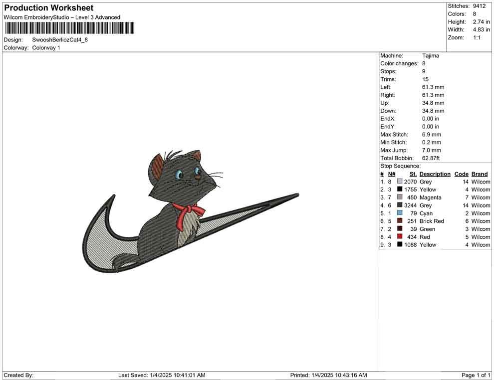 Swoosh Berlioz Cat