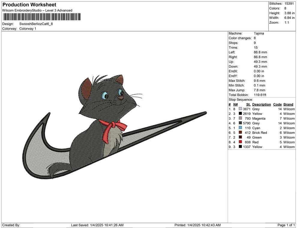 Swoosh Berlioz Cat