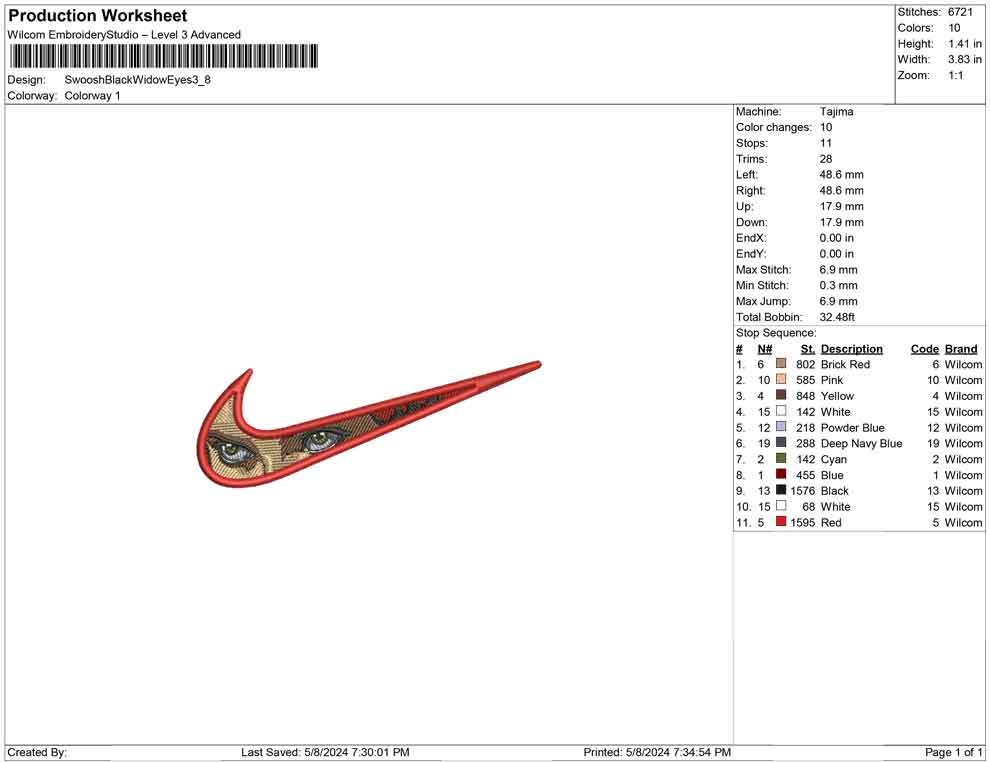 Swoosh Black Widow Eyes