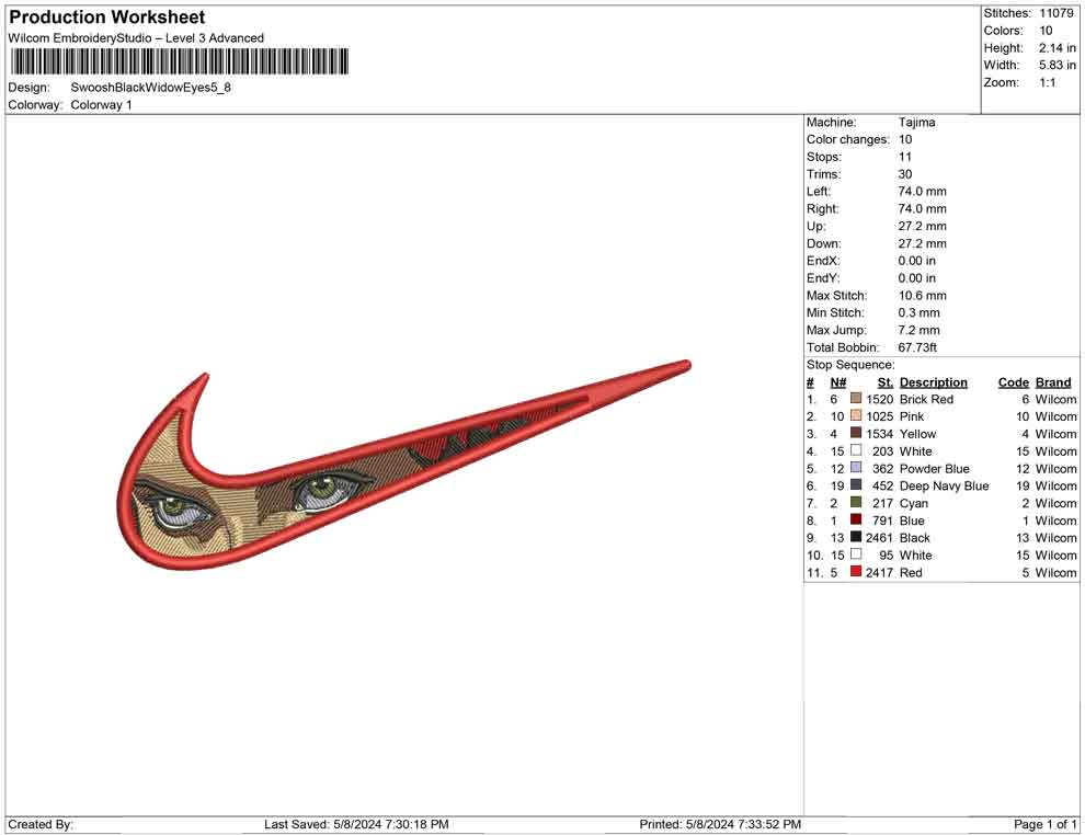 Swoosh Black Widow Eyes