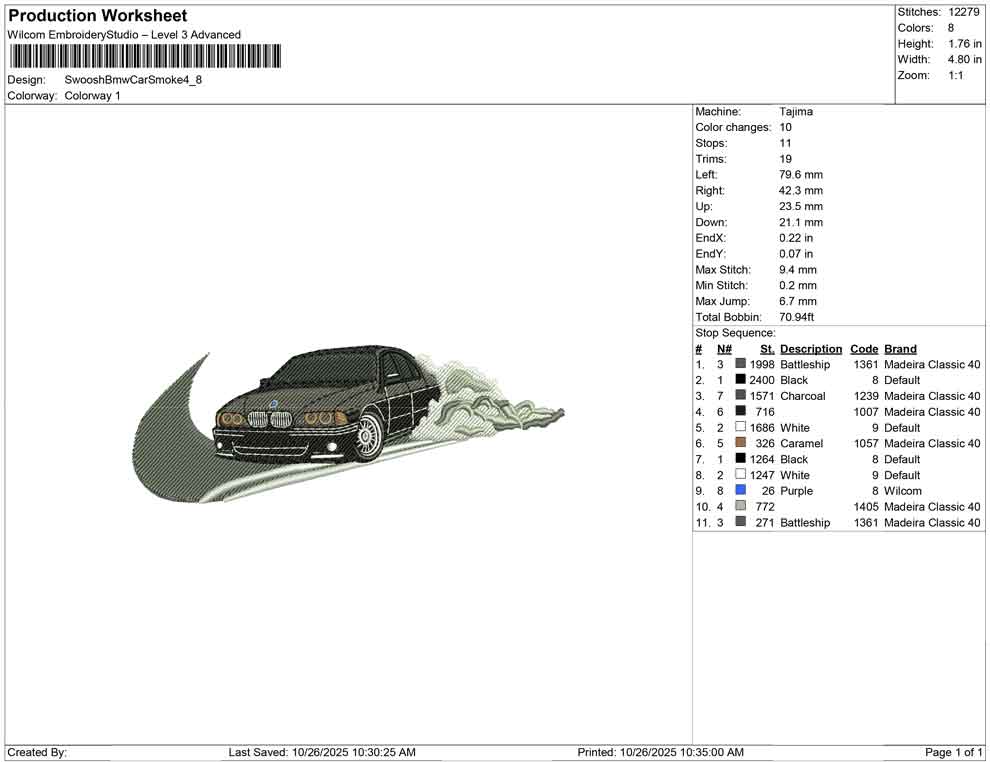 Swoosh Bmw Car Smoke