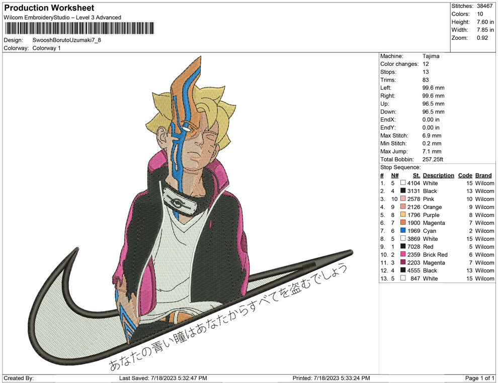 Swoosh Boruto Uzumaki