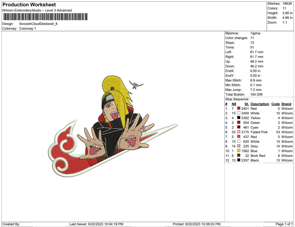 Swoosh Cloud Deidara