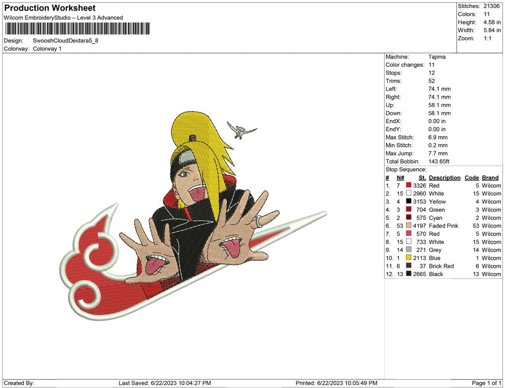 Swoosh Cloud Deidara
