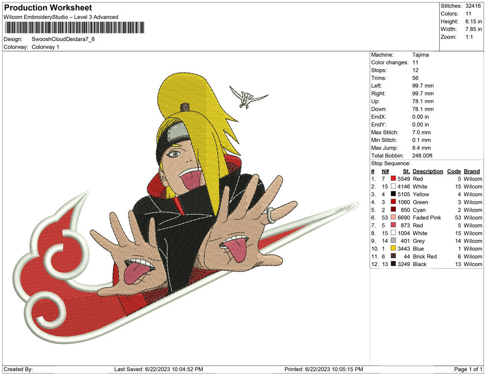 Swoosh Cloud Deidara