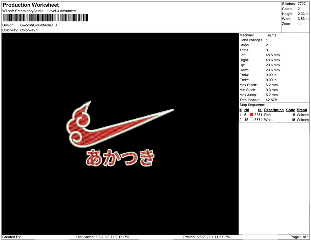 Swoosh Cloud Itachi