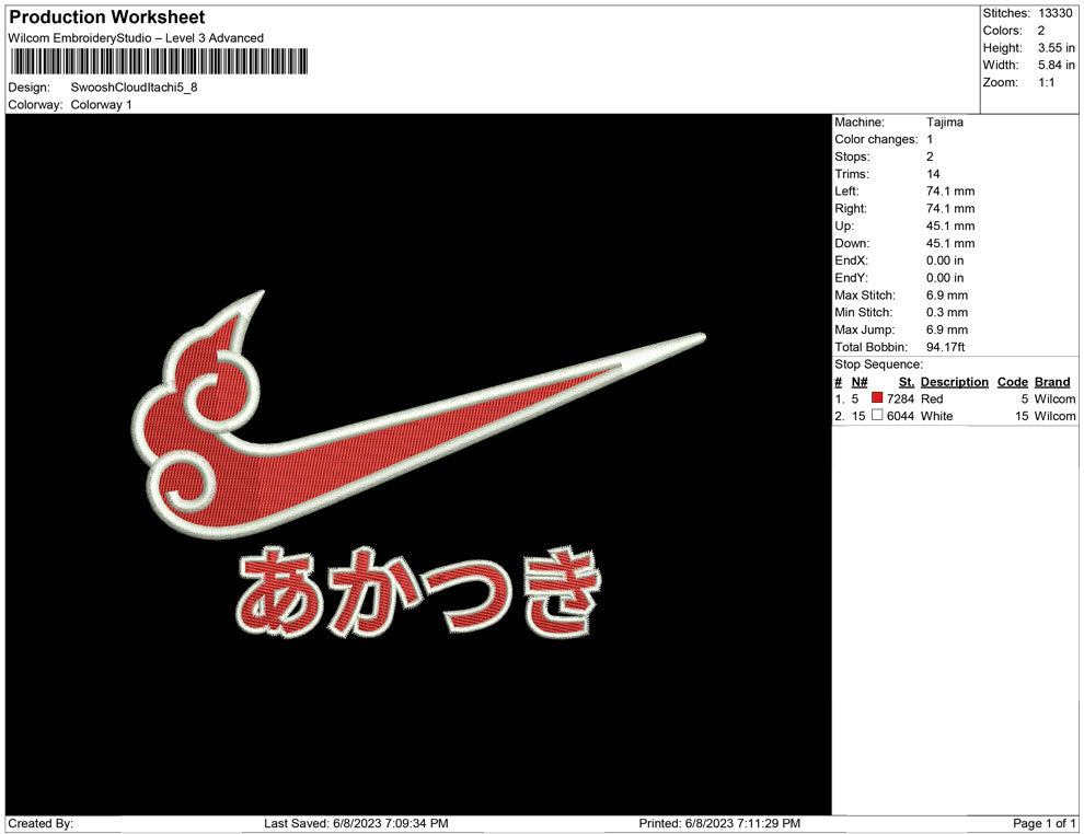 Swoosh Cloud Itachi