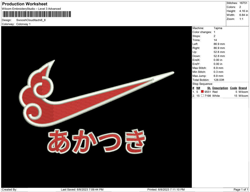 Swoosh Cloud Itachi
