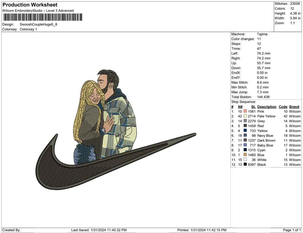 Swoosh Couple huge