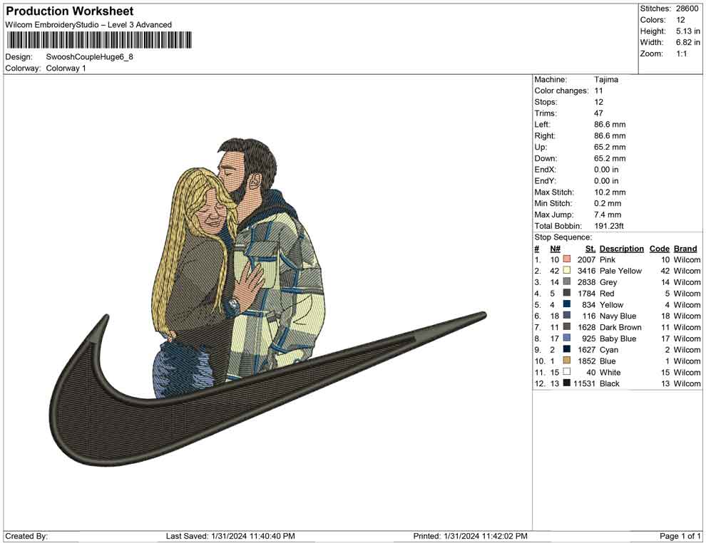 Swoosh Couple huge