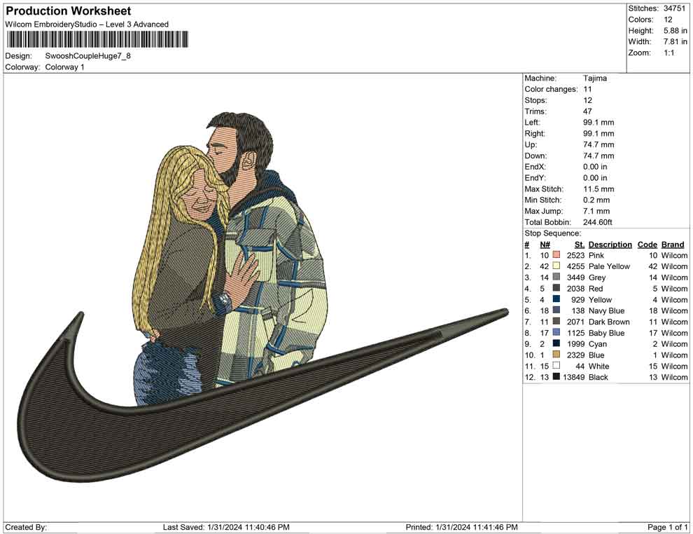 Swoosh Couple huge
