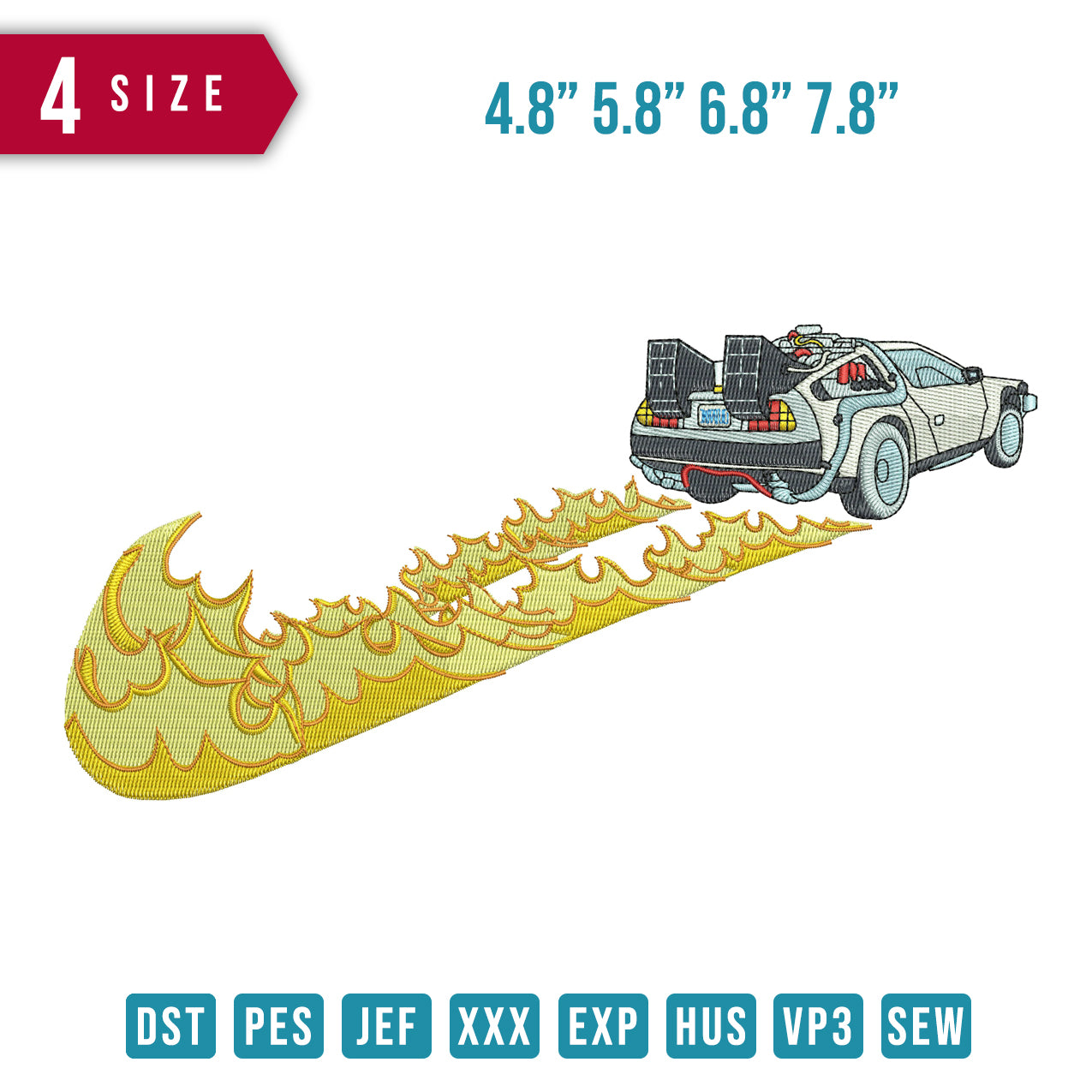 Swoosh Fire Car