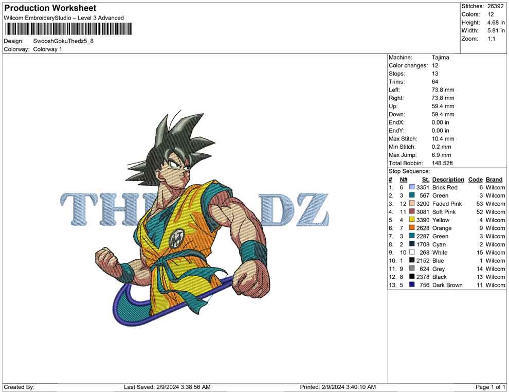 Swoosh Goku thedz