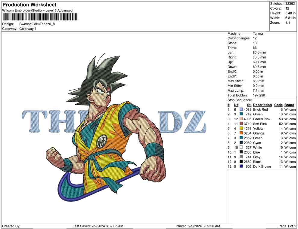 Swoosh Goku thedz
