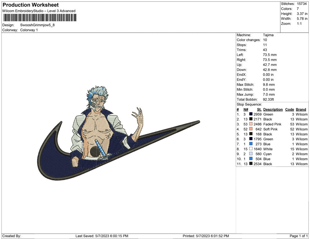 Swoosh Grimmjow