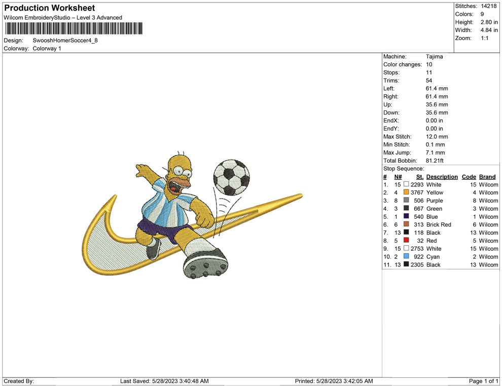 Swoosh Homer Soccer