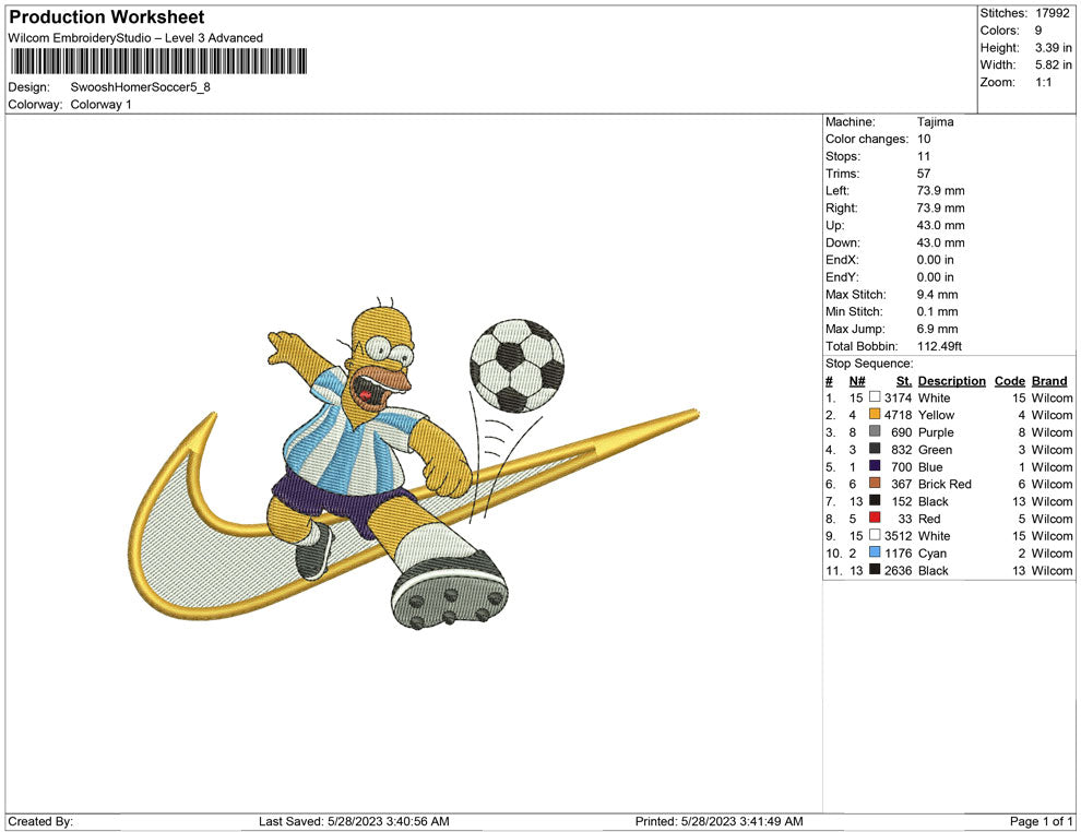 Swoosh Homer Soccer