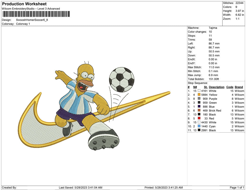 Swoosh Homer Soccer