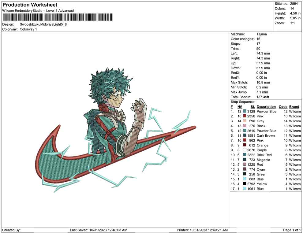 Swoosh Izuku midoriya Light
