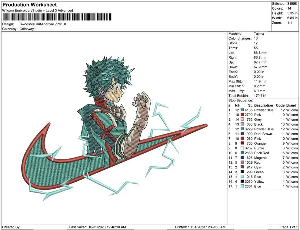 Swoosh Izuku midoriya Light